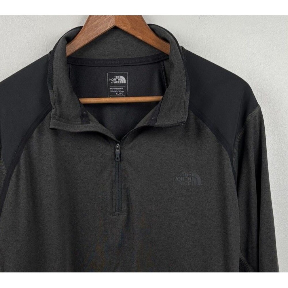 The North Face Flash Dry XD 1/4 Zip Pullover Mens XL Black Long Sleeve Active **